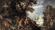 Roelant Savery Landscape with Wild Animals oil painting reproduction